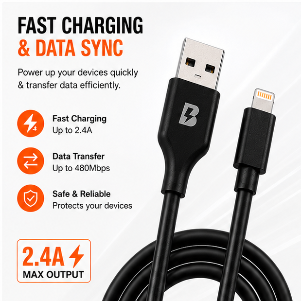 BOED USB-A to Lightning Cable 200cm