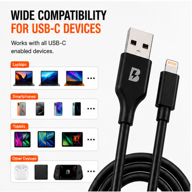 BOED USB-A to Lightning Cable 200cm
