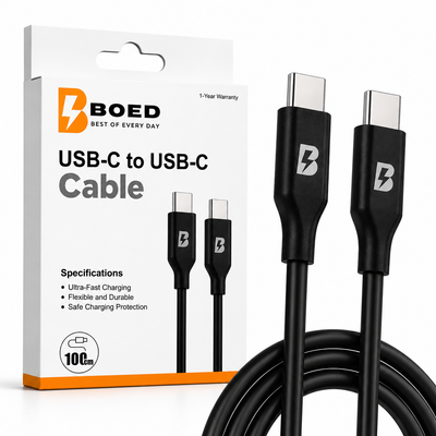 BOED USB-C to USB-C Fast Charging Cable 100cm