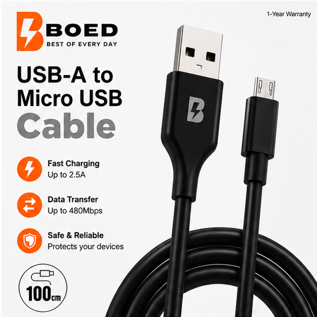 BOED USB-A to Micro USB 100cm