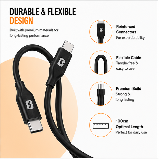 BOED USB-C to Lightning Cable 200cm
