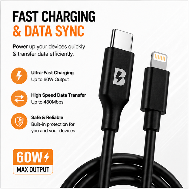 BOED USB-C to Lightning Cable 100cm